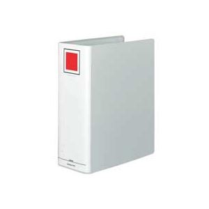（まとめ）チューブファイル＜エコ＞ 片開き A4タテ 100mmとじ シルバー 10冊