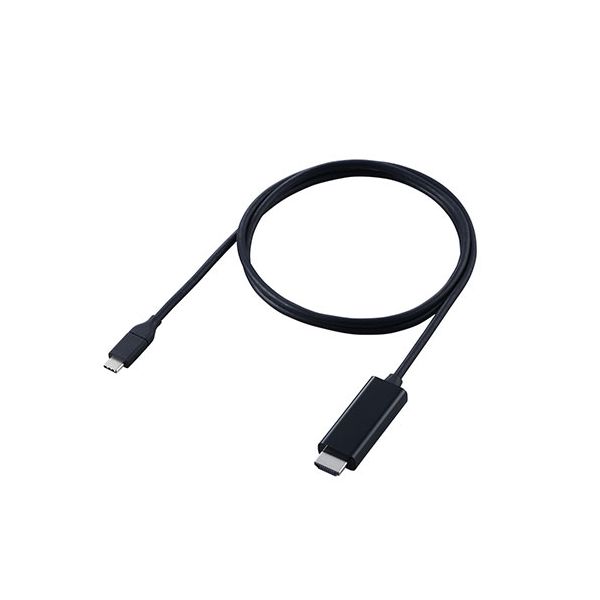 エレコム USB Type-C(TM) - HDMI(R)変換ケーブル(やわらかタイプ) 1m ブラック MPA-CHDMIY10BK3