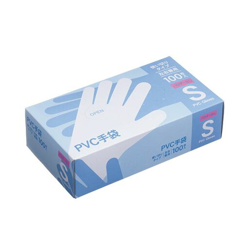 (まとめ) PVC手袋パウダーなし S 1箱(100枚) 【×5セット】 (まとめ) PVC手袋パウダーなし S 1箱(100枚) 【×5セット】