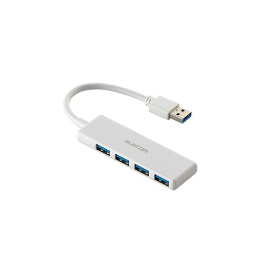 エレコム USB 5Gbpsハブ 4ポート ホワイト U3H-H040WH エレコム USB 5Gbpsハブ 4ポート ホワイト U3H-H040WH