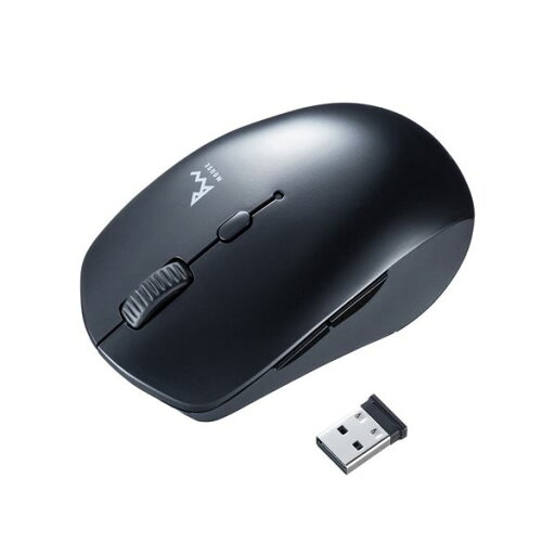【5個セット】 サンワサプライ 静音ワイヤレスブルーLEDコンボマウス(ブラック) MA-WBTBL193BKX5 【5個セット】 サンワサプライ 静音ワイヤレスブルーLEDコンボマウス(ブラック) MA-WBTBL193BKX5