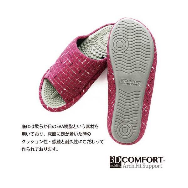 オクムラ 3Dリフレクソロジー チェック ピンク M