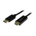 StarTech.com DisplayPort-HDMI変換アダプタケーブル 4K対応 5m オス/オス ブラックDP2HDMM5MB 1本(2)