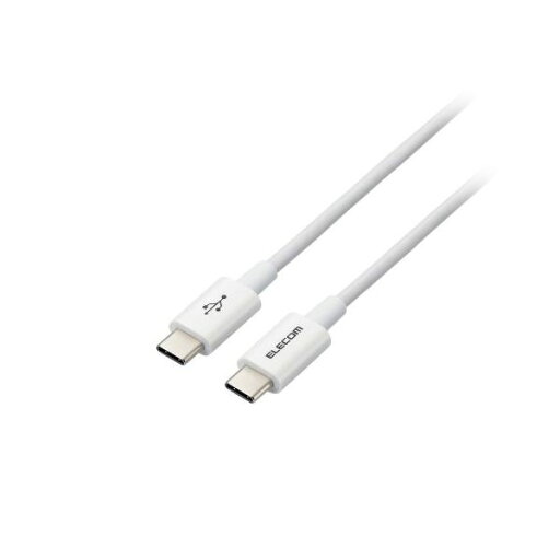 エレコム USB2.0ケーブル(認証品、C-C、やわらか耐久、USB PD対応) MPA-CCYS03NWH ホワイト エレコム USB2.0ケーブル(認証品、C-C、やわらか耐久、USB PD対応) MPA-CCYS03NWH ホワイト