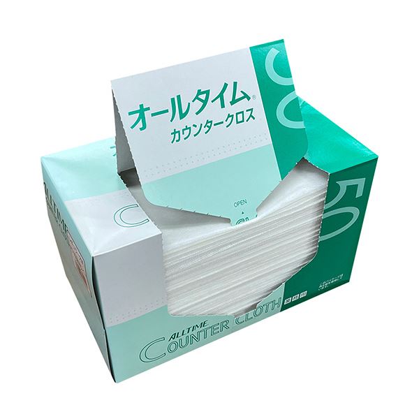 （まとめ） 東京メディカル カウンタークロスレギュラー大判タイプ ホワイト FT-150 1箱（50枚） 【×3セット】