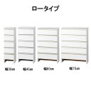 薄型ランドリー収納庫 幅30cm ロータイプ 組立品(3)