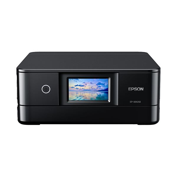 エプソンColorio カラーインクジェット複合機 A4 ブラック EP-886AB 1台