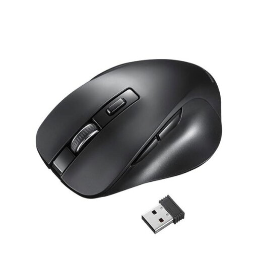 サンワサプライ ワイヤレスブルーLEDマウス(5ボタン) ブラック MA-WB518BK サンワサプライ ワイヤレスブルーLEDマウス(5ボタン) ブラック MA-WB518BK