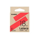 【5個セット】 カシオ計算機 Lateco 詰め替え用テープ 18mm 赤テープ 黒文字 XB-18RDX5
