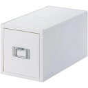 【2個セット】 吉川国工業所 Like-it CDファイルボックス オールホワイト LM-30 (CDケース)(2)