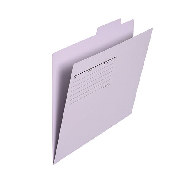 （まとめ）プラス 個別フォルダー エコノミータイプA4 バイオレット FL-081IF 1パック(10冊)【×10セット】
