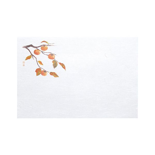 ヤマコー 用美 業務用 尺3雲竜和紙懐石まっと 枯淡 柿 (100枚入) yamaco65204