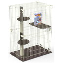 キャットフレンドルームタワー付2段 (ペット住関連用品/ケイジ・サークル/猫用ケイジ)(4)