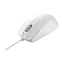 バッファローUSB接続有線マウス BlueLED光学式 3ボタン 高耐久法人向け ホワイト BSMBU2WHZ 1個(2)
