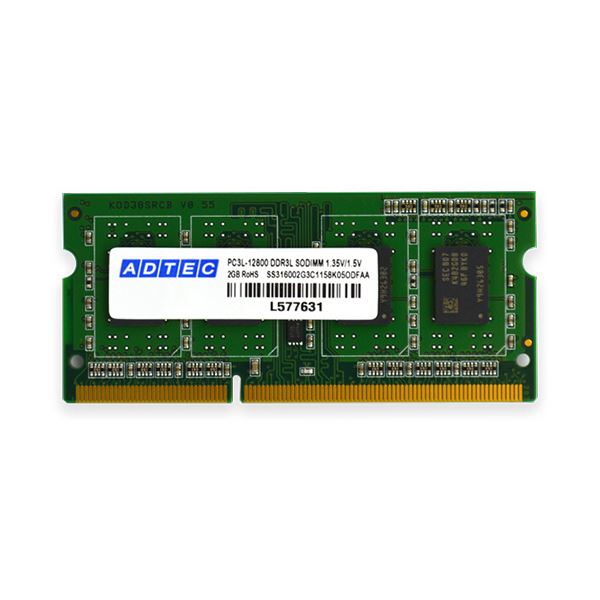 ɥƥå DDR3L 1600MHzPC3L-12800 204Pin SO-DIMM 4GB  ADS12800N-L4G 1
