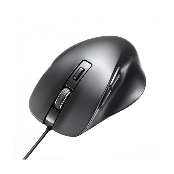 サンワサプライ有線ブルーLEDマウス（5ボタン） ブラック MA-YB518BK 1個