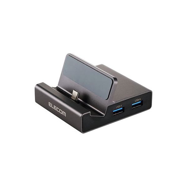 エレコム 6in1 スマホスタンド型ドッキングステーション 充電しながらスマホを大画面に投影 グレー DST-P060BPGY