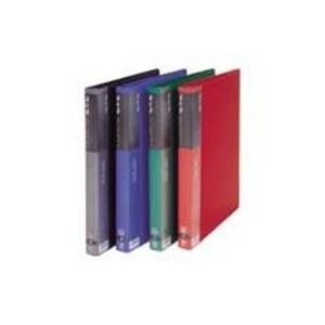 （まとめ）ビュートン リングクリヤーブック クリアブック RCB-A4-20 A4S 灰【×5セット】