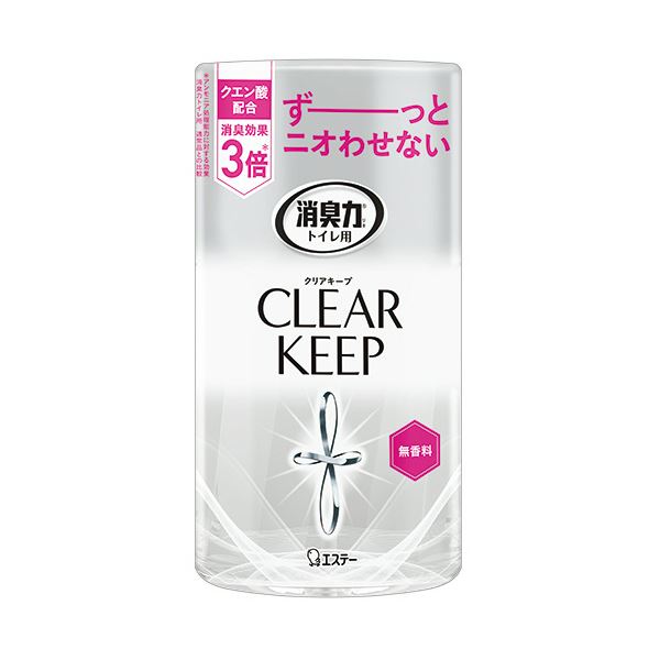 （まとめ） エステートイレの消臭力 CLEAR KEEP 無香料 400mL 1個 【×5セット】(3)