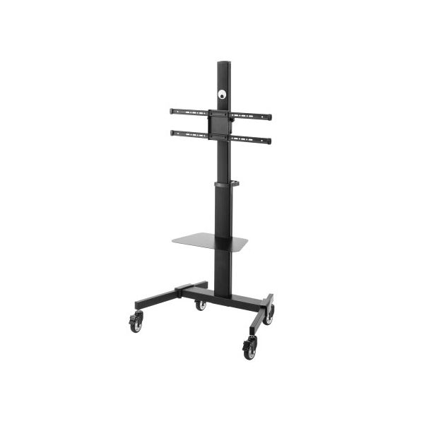 サンワサプライ 37〜75型対応ディスプレイスタンド 90度回転機能付き ブラック CR-PL62BK 組立式