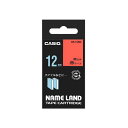 【5個セット】 カシオ計算機 ネームランドテープ12mm 赤 XR-12RDX5(2)
