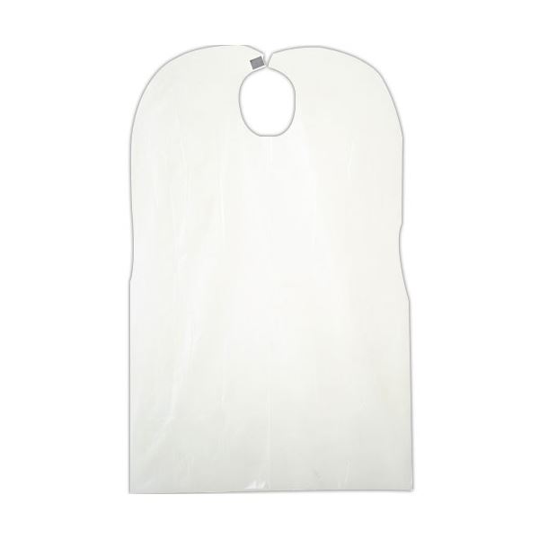 （まとめ） 川西工業食事用エプロン 半透明 #4445 1箱（50枚） 【×3セット】(4)