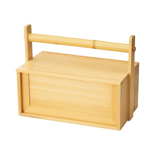 ヤマコー 用美 業務用 桧・岡持弁当二段(透かし無し) yamaco27187