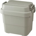 収納ボックス 20L 約幅39.2×奥行29.4×高さ37cm グレー トランクカーゴ 日本製 完成品 キャンプ道具 防災用品 ファイル収納(3)