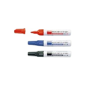 （まとめ） ライオン事務器ホワイトボードマーカー 中字タイプ 黒 WH-1 1セット（10本） 【×3セット】