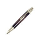 キャンディカラー ボールペン/文房具 【Purple カーリーメイプル】 パーカータイプ 芯:0.7mm 日本製 文具 『Air Brush Wood Pen』