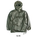 フランスタイプアノラック・パッカブル・リップストップ・レインパーカー オリーブ 104(XL相当)