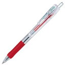 (まとめ) ゼブラ 油性ボールペン タプリクリップ 0.4mm 赤 BNH5-R 1本 【×60セット】(3)