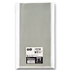 (まとめ) TANOSEE OPP袋 フラット 長3(大) 125×250mm 1パック(100枚) 【×15セット】 (まとめ) TANOSEE OPP袋 フラット 長3(大) 125×250mm 1パック(100枚) 【×15セット】