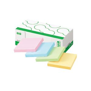 (まとめ) TANOSEE ふせん ノート正方形 75×75mm 4色 1パック(10冊) 【×5セット】 (まとめ) TANOSEE ふせん ノート正方形 75×75mm 4色 1パック(10冊) 【×5セット】