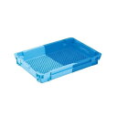 業務用コンテナボックス/食品用コンテナー 【NF-M17】 ダークブルー/ブルー 材質:PP【代引不可】(3)