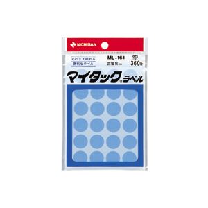 (まとめ) ニチバン カラーラベル 一般用 ML-161 一般用(単色) 16mm径 ML-16116 空 1P入 【×10セット】