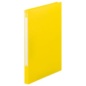 （まとめ） TANOSEE Zファイル（PP表紙） A4タテ 100枚収容 背幅20mm イエロー 1冊 【×10セット】