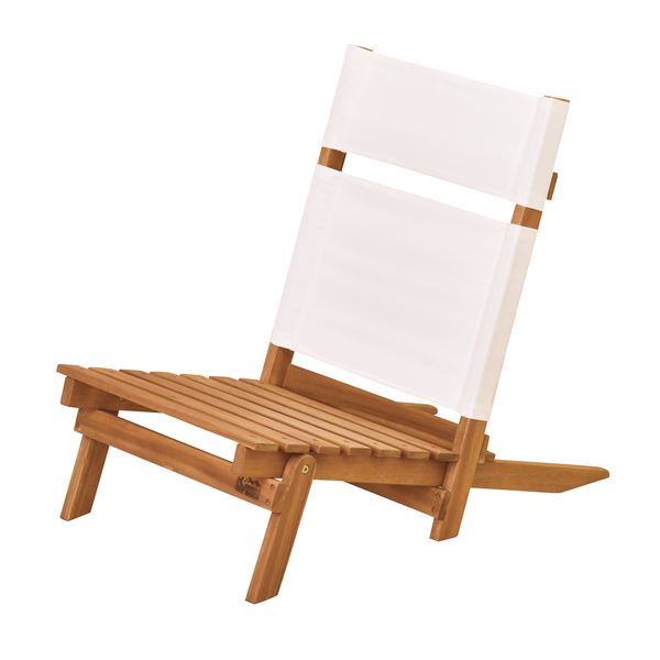 天然木デッキチェア(組み立て式椅子) 木製/アカシア NX-515 〔アウトドア キャンプ お庭 テラス〕 送料込！