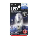 （業務用セット） ELPA LED装飾電球 ローソク球形 E12 クリア昼白色 LDC1CN-G-E12-G305 【×10セット】 送料込！