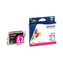 (まとめ) エプソン EPSON インクカートリッジ マゼンタ ICM42 1個 【×4セット】(2)