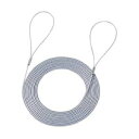 (まとめ)サンワサプライ eセキュリティ(ワイヤー、3.0m・2.2mm) SLE-11W-3【×10セット】(2)