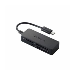 (まとめ)エレコム タブレット・スマホ専用メモリリーダライタ MRS-MB05BK【×5セット】