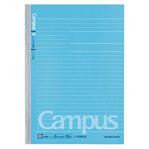 (まとめ) コクヨ キャンパスノート(ドット入り罫線) A5 B罫 30枚 ノ-103BTN 1セット(5冊) 【×10セット】