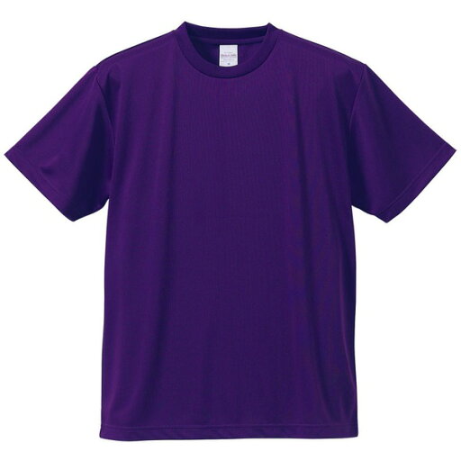 UVカット・吸汗速乾・5枚セット・4.1オンスさらさらドライ Tシャツパープル XXXXL UVカット・吸汗速乾・5枚セット・4.1オンスさらさらドライ Tシャツパープル XXXXL