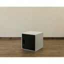 鍵付きロッカー/収納キャビネット 【ブラック】 幅38cm スチール製 縦横連結可 『キューブBOX』【代引不可】(3)