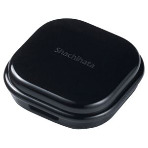 （まとめ） シヤチハタ 速乾シヤチハタ朱肉コンパクトタイプ 30号 黒ケース MQC-30-1 1個 【×10セット】