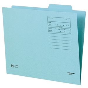 （まとめ） コクヨ 個別フォルダー（カラー） A4 青 A4-IFB 1セット（10冊） 【×5セット】
