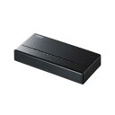 (まとめ) サンワサプライ スイッチングハブ(8ポート・マグネット付き) LAN-SWHP801BK 【×2セット】(2)