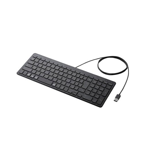 エレコム 有線コンパクトキーボード/パンタグラフ式/薄型/ブラック TK-FCP097BK エレコム 有線コンパクトキーボード/パンタグラフ式/薄型/ブラック TK-FCP097BK