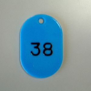 （まとめ） 番号札 小判型・スチロール製 番号入（連番） CR-BG31-SB 空 入 【×2セット】